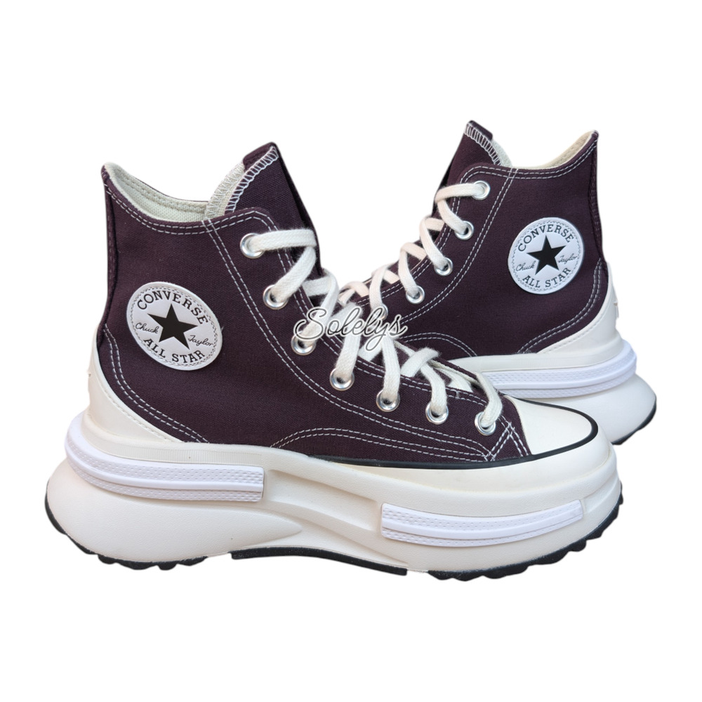 Converse Run Star Legacy‎ CX High Top Black Cherry Platform Sneaker Womens 7.5